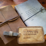 leatherbound journals with tag