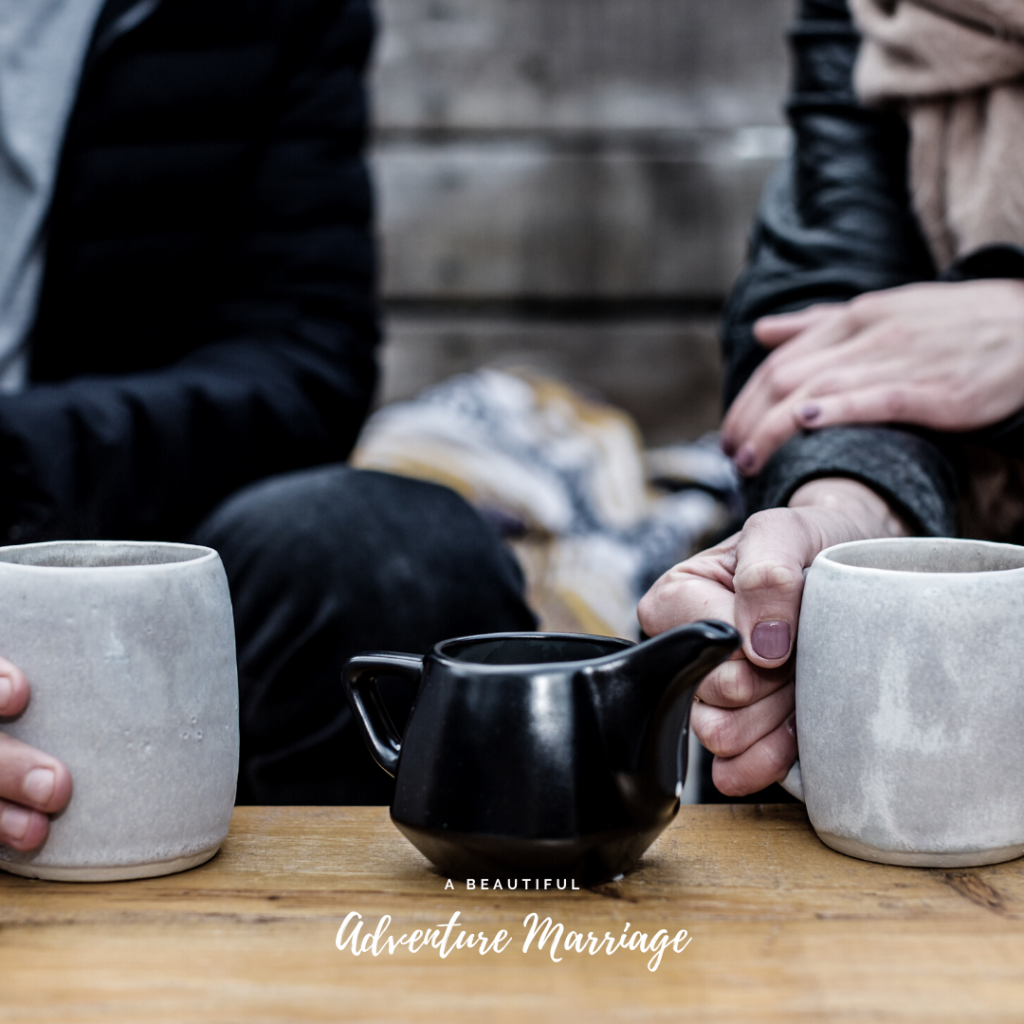 couple having coffee together- 5 tips for difficult conversations