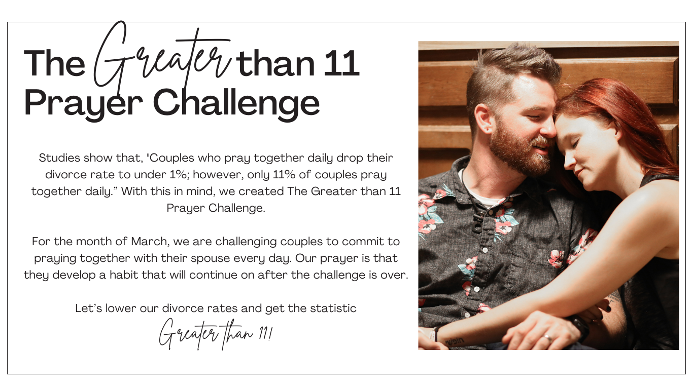 The Greater than 11 Prayer Challenge